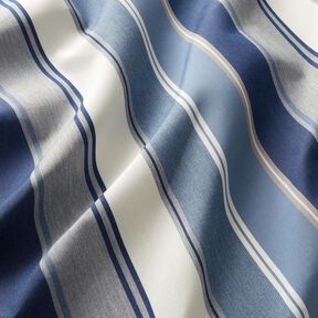 Outdoor Fabric Canvas Blurred Stripes – indigo/ivory, 