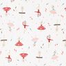 Cotton Cretonne dancing animals – white/red,  thumbnail number 1