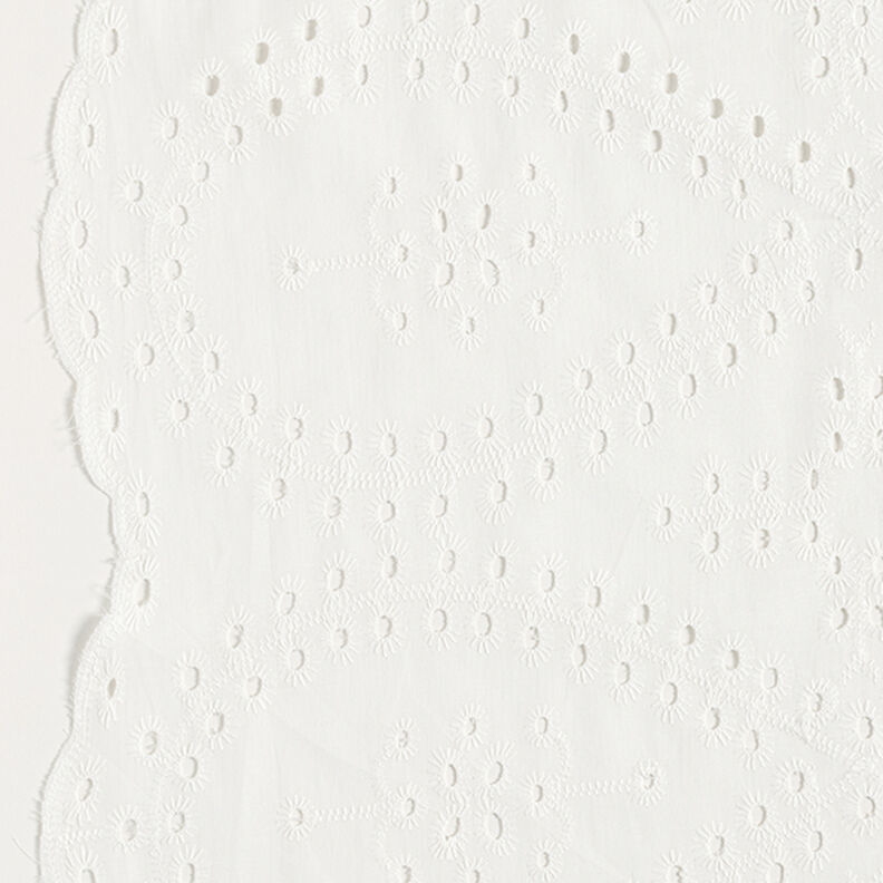 Droplets Broderie Anglaise Cotton – white,  image number 5