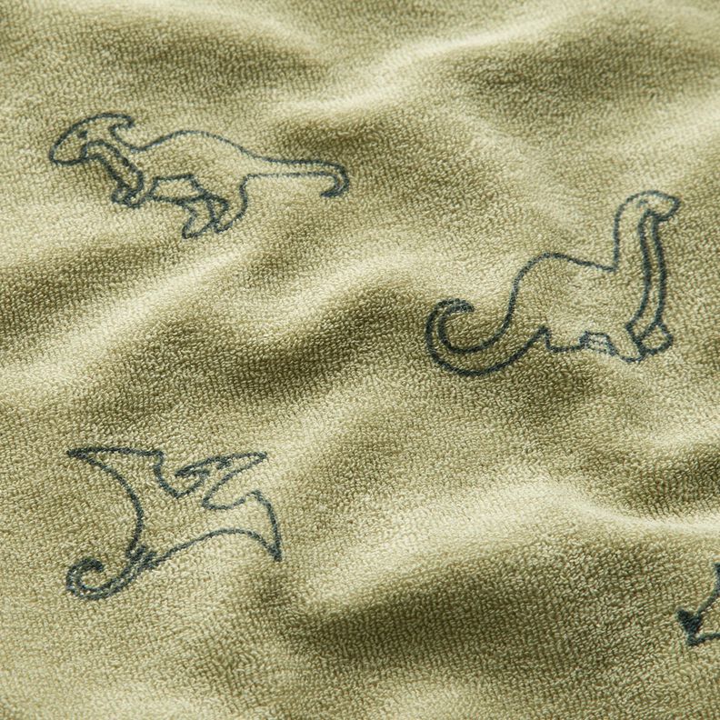 terry cloth jersey Dinosaurs – greige,  image number 2