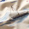 Decor Fabric Half Panama Boats – blue/red,  thumbnail number 2
