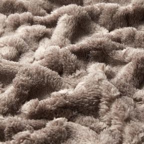 Faux Fur Diamonds – taupe, 