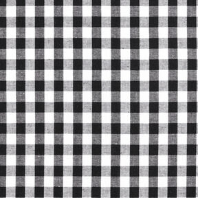 Cotton Vichy check 1 cm – black/white, 