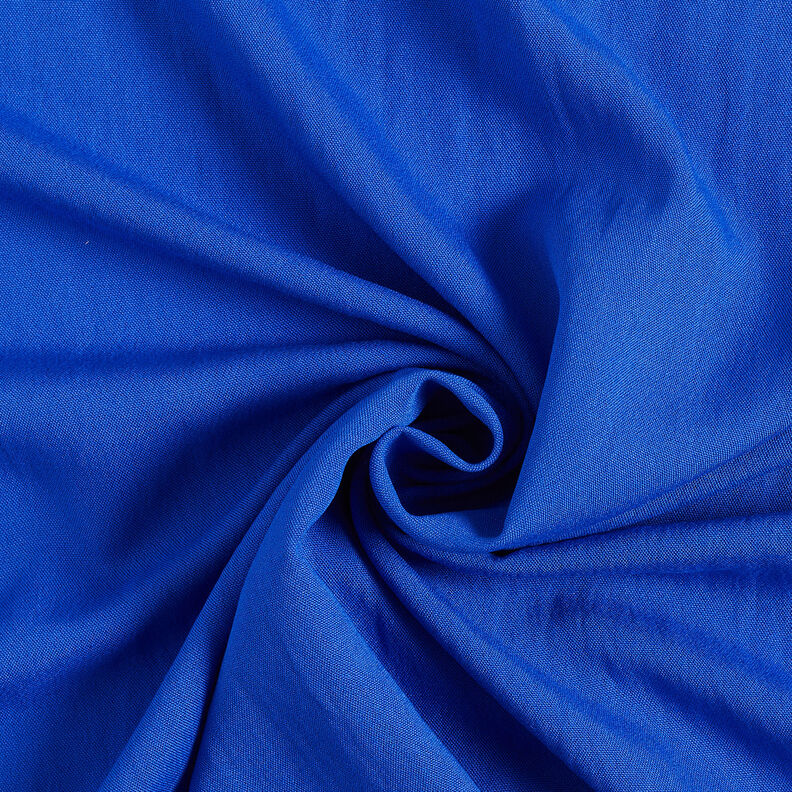 Plain-coloured plain weave viscose blend – royal blue,  image number 1