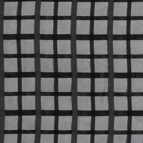 Chiffon window check – black, 