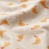 Decor Fabric Half Panama small chickens – natural/curry yellow,  thumbnail number 2