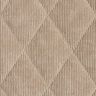 Quilted Fabric Corduroy with fur backing diamonds – taupe,  thumbnail number 1