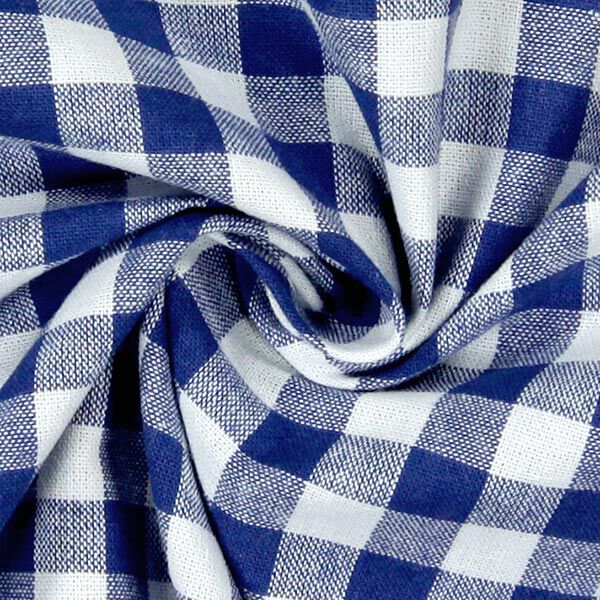 Cotton Vichy - 1 cm – royal blue,  image number 2