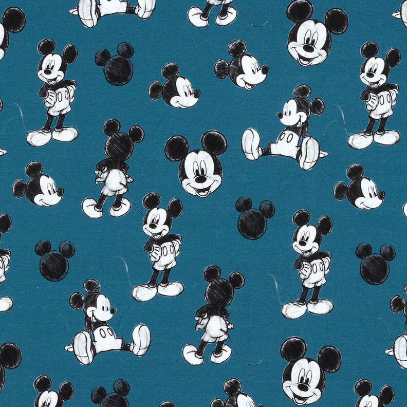 Cotton Jersey Mickey Mouse | Disney – blue,  image number 1