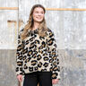Sherpa teddy plush leopard print – almond/black,  thumbnail number 5