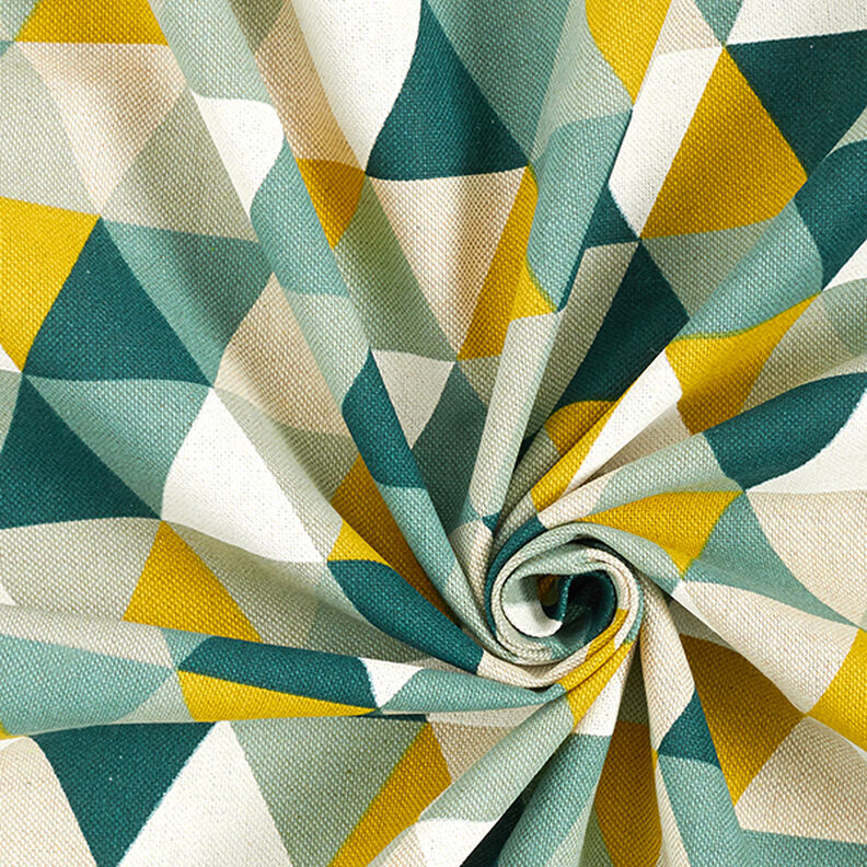 Half Panama Decor Fabric Triangles – green,  image number 3