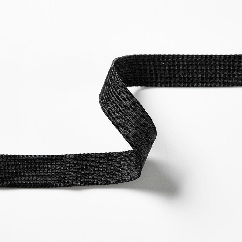 Smooth elastic tape [3 m | 20 mm] – black,  image number 2