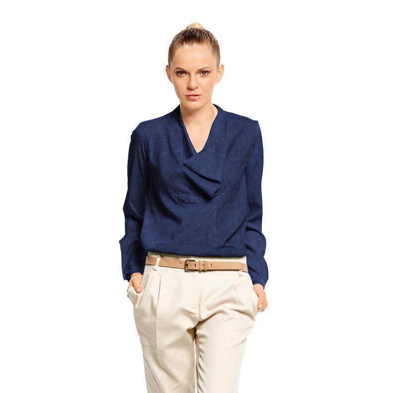 GOTS Batiste | TULA – blue-black,  image number 5
