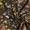 Viscose Jersey little flowers – dark brown/fire red,  thumbnail number 3
