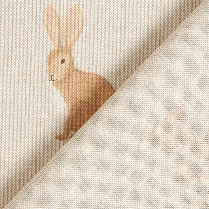 Decor Fabric Half Panama hares – natural/light brown,  image number 4