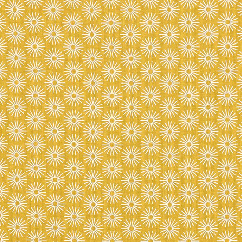 Cotton jersey shiny flowers – curry yellow,  image number 1