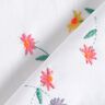 Fine Cotton Batiste embroidered flowers | Poppy Fabrics – white/neon orange,  thumbnail number 4