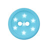 Star Plastic Button – turquoise,  thumbnail number 1