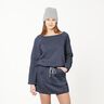 Brushed Sweatshirt Fabric – navy,  thumbnail number 7