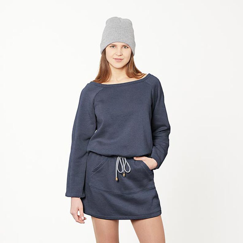 Brushed Sweatshirt Fabric – navy, image number 7