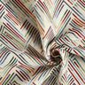 Decor Fabric Tapestry Fabric Zigzag Lines – light beige/blue,  thumbnail number 3