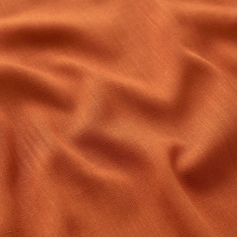 Linen look viscose fabric – copper,  image number 2