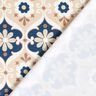Jersey floral ornaments – beige/navy blue,  thumbnail number 5