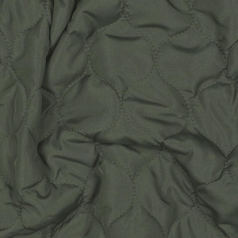 Quilted Fabric Circle Print | Poppy Fabrics – dark pine,  image number 2