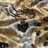 Crushed Velvet antique flowers – blue grey/black,  thumbnail number 2