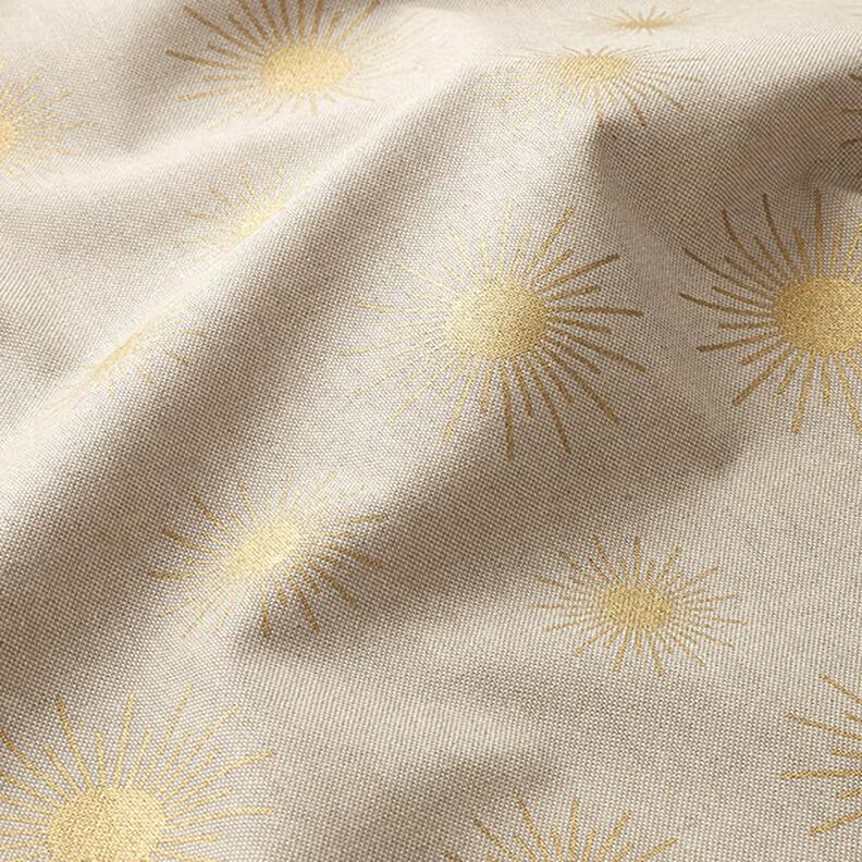 Decor Fabric Half Panama Golden Suns – natural,  image number 2