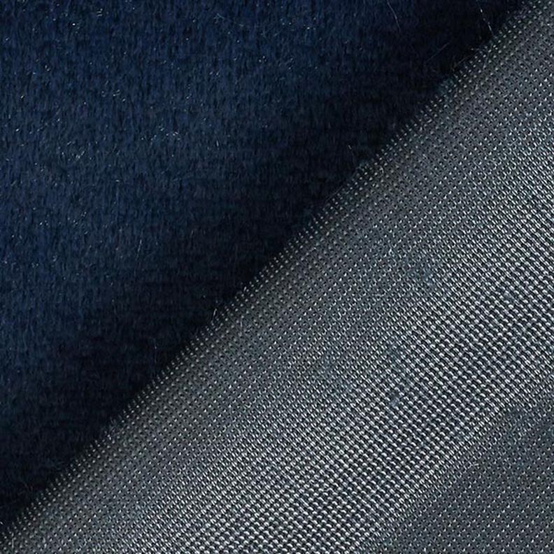 Plain faux fur – navy blue, image number 3