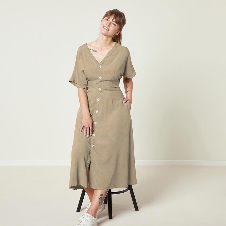 Viscose Stretch Plain – anemone,  image number 8