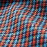 Viscose Blend Check with glitter – turquoise/orange,  thumbnail number 5