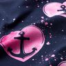 Cotton Jersey Anchor hearts | Glitzerpüppi – navy blue,  thumbnail number 1