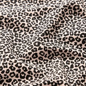 Cotton Jersey Mini Leopard Print &ndash; natural/black, 