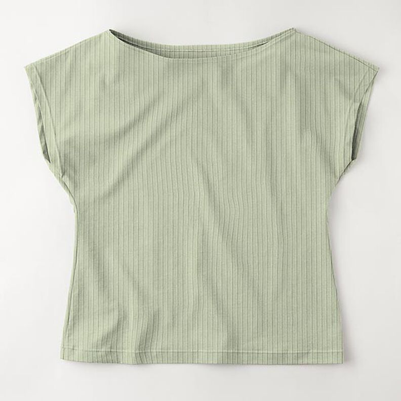 Plain ribbed jersey – pistachio,  image number 8