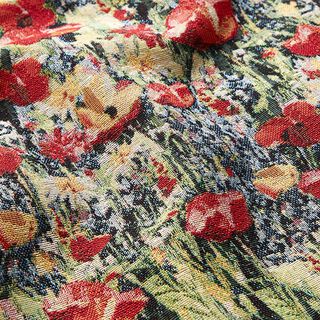 Decor Fabric Tapestry Fabric Poppies – carmine, 