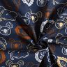 Cotton Poplin Animal Faces | Poppy Fabrics – blue grey,  thumbnail number 3