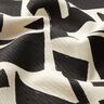 Decor Fabric Jacquard abstract, textured – black/offwhite,  thumbnail number 2