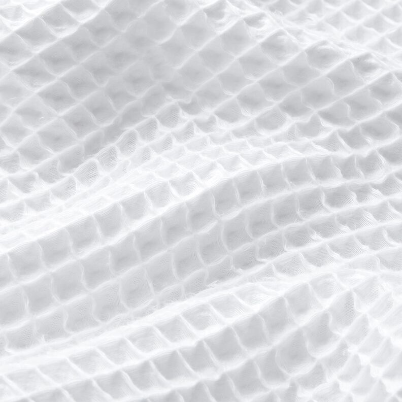 Waffle Piqué large honeycombs – white,  image number 2
