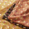 Flowers and gold dots crepe chiffon – lobster,  thumbnail number 5
