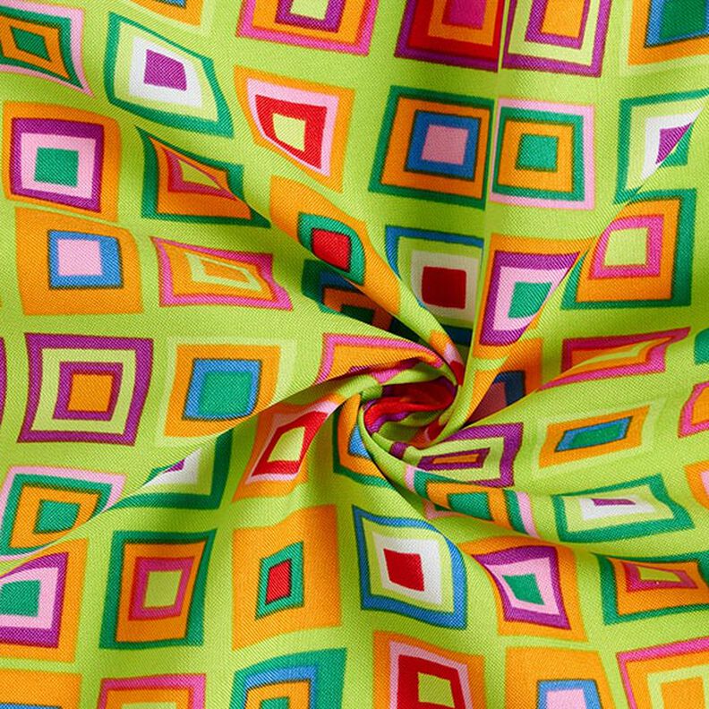 colourful boxes carnival fabric – neon yellow,  image number 3