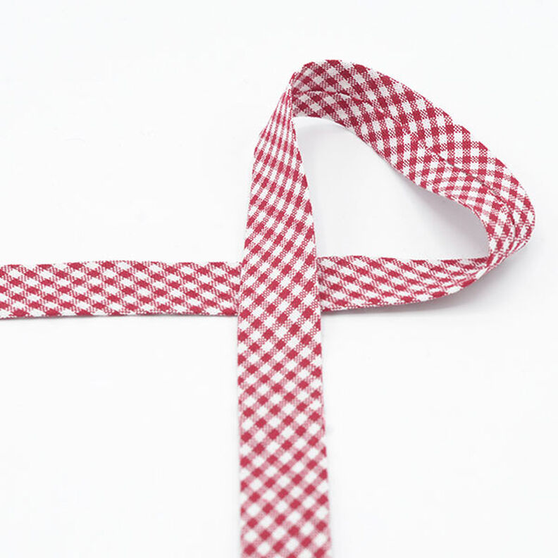 Bias binding Vichy check [20 mm] – red,  image number 2