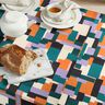 Decor Fabric Canvas Multicoloured – petrol/mauve,  thumbnail number 7