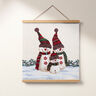 Panel Tapestry Fabric snowman trio – light beige,  thumbnail number 6