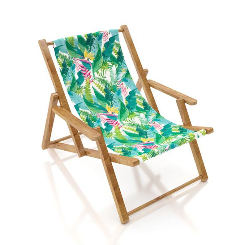 Outdoor Fabric Canvas Tropical Jungle – turquoise,  image number 11