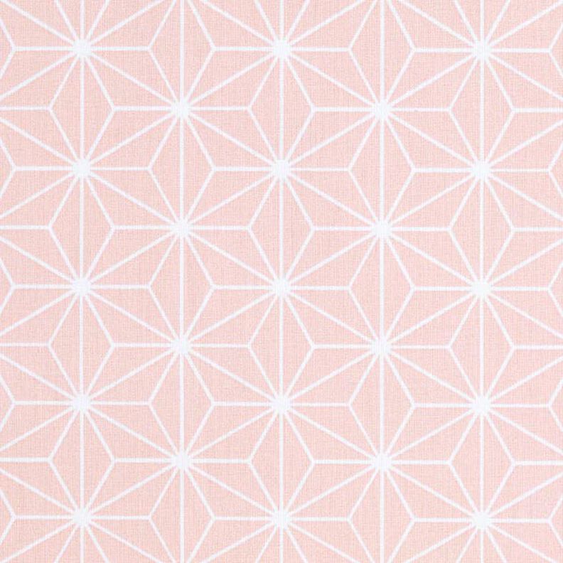 Cotton Cretonne Asanoha Japanese Stars – pink,  image number 1