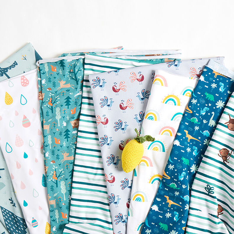 Dino World Cotton Jersey | PETIT CITRON – petrol, image number 9