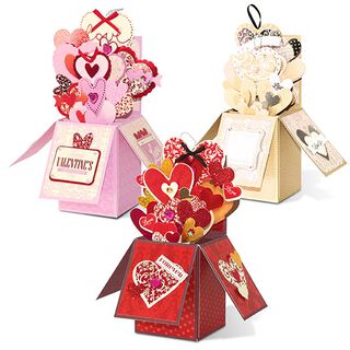 Valentins day Date Pop-Up Boxes [ 3pieces ] – red/pink, 
