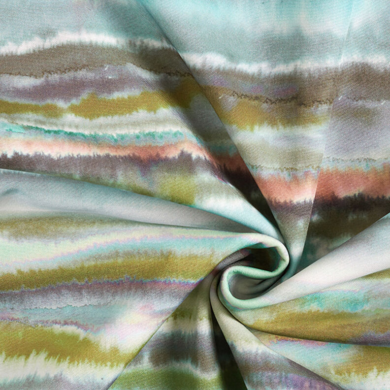 watercolour stripes softshell fabric – terracotta,  image number 3
